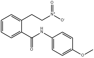 N-(4-METHOXYPHENYL)-2-(2-NITROETHYL)BENZENECARBOXAMIDE Struktur