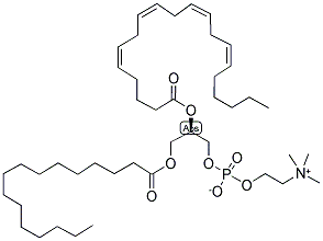 1-PALMITOYL-2-ARACHIDONOYL-SN-GLYCERO-3-PHOSPHATIDYLCHOLINE Struktur