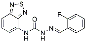 2-FLUOROBENZALDEHYDE N-(2,1,3-BENZOTHIADIAZOL-4-YL)SEMICARBAZONE Struktur