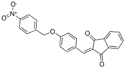 2-((4-(4'-NITROBENZYLOXY)PHENYL)METHYLENE)INDANE-1,3-DIONE Struktur