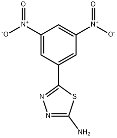 5-(3,5-DINITRO-PHENYL)-[1,3,4]THIADIAZOL-2-YLAMINE Struktur