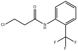 N-(2-(TRIFLUOROMETHYL)PHENYL)-3-CHLOROPROPANAMIDE Struktur