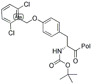 BOC-D-TYR(CL2BZL)-PAM RESIN Struktur