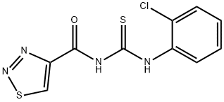 N-(2-CHLOROPHENYL)-N'-(1,2,3-THIADIAZOL-4-YLCARBONYL)THIOUREA Struktur