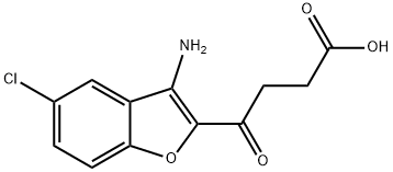 4-(3-AMINO-5-CHLORO-BENZOFURAN-2-YL)-4-OXO-BUTYRIC ACID Struktur