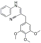 3-ANILINO-2-(3,4,5-TRIMETHOXYBENZYL) ACRYLONITRILE Struktur