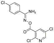 O1-[(2,5-DICHLORO-3-PYRIDYL)CARBONYL]-4-CHLOROBENZENE-1-CARBOHYDROXIMAMIDE Struktur