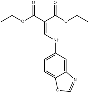 DIETHYL 2-[(1,3-BENZOXAZOL-5-YLAMINO)METHYLENE]MALONATE Struktur