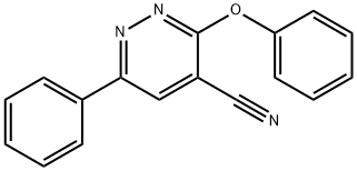 3-PHENOXY-6-PHENYL-4-PYRIDAZINECARBONITRILE Struktur