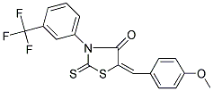 (5E)-5-(4-METHOXYBENZYLIDENE)-2-THIOXO-3-[3-(TRIFLUOROMETHYL)PHENYL]-1,3-THIAZOLIDIN-4-ONE