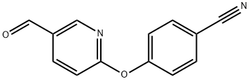 4-[(5-FORMYL-2-PYRIDINYL)OXY]BENZENECARBONITRILE Struktur