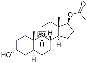 5-ALPHA-ANDROSTAN-3-ALPHA, 17-BETA-DIOL 17-ACETATE Struktur