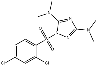 1-[(2,4-DICHLOROPHENYL)SULFONYL]-N3,N3,N5,N5-TETRAMETHYL-1H-1,2,4-TRIAZOLE-3,5-DIAMINE Struktur