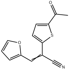 2-(5-ACETYL-2-THIENYL)-3-(2-FURYL)ACRYLONITRILE Struktur