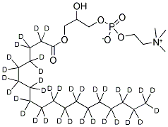 1-STEAROYL(D35)-2-HYDROXY-SN-GLYCERO-3-PHOSPHOCHOLINE Struktur