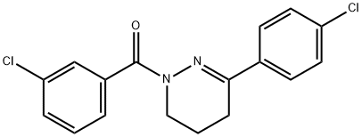 (3-CHLOROPHENYL)[3-(4-CHLOROPHENYL)-5,6-DIHYDRO-1(4H)-PYRIDAZINYL]METHANONE Struktur