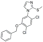 1-[5-(BENZYLOXY)-2,4-DICHLOROPHENYL]-2-(METHYLSULFANYL)-1H-IMIDAZOLE Struktur