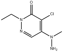 4-CHLORO-2-ETHYL-5-(1-METHYLHYDRAZINO)-3(2H)-PYRIDAZINONE Struktur