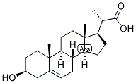 23,24-BISNOR-5-CHOLENIC ACID-3-BETA-OL Struktur