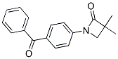 1-(4-BENZOYLPHENYL)-3,3-DIMETHYL-2-AZETANONE Struktur