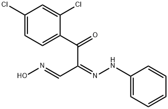 3-(2,4-DICHLOROPHENYL)-3-OXO-2-(2-PHENYLHYDRAZONO)PROPANAL OXIME Struktur