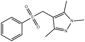 1,3,5-TRIMETHYL-4-[(PHENYLSULFONYL)METHYL]-1H-PYRAZOLE Struktur