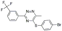 4-BROMOPHENYL 6-METHYL-3-[3-(TRIFLUOROMETHYL)PHENYL]-1,2,4-TRIAZIN-5-YL SULFIDE Struktur