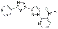 3-NITRO-2-[3-(2-PHENYL-1,3-THIAZOL-5-YL)-1H-PYRAZOL-1-YL]PYRIDINE Struktur