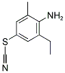 4-AMINO-3-ETHYL-5-METHYLPHENYL THIOCYANATE Struktur