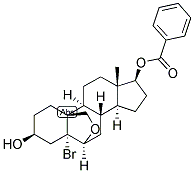 ANDROSTAN-5-ALPHA-BROMO-6-BETA, 19-EPOXY-3-BETA, 17-BETA-DIOL 17-BENZOATE Struktur