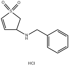 N-BENZYL-N-(1,1-DIOXIDO-2,3-DIHYDROTHIEN-3-YL)AMINE HYDROCHLORIDE Struktur