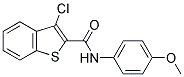 3-CHLORO-N-(4-METHOXYPHENYL)-1-BENZOTHIOPHENE-2-CARBOXAMIDE Struktur