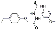 1-(2-(4-ETHYLPHENOXY)ACETYL)-4-(4-METHOXYPHENYL)THIOSEMICARBAZIDE Struktur