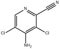 4-AMINO-3,5-DICHLOROPYRIDINE-2-CARBONITRILE Struktur