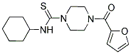 4-((CYCLOHEXYLAMINO)THIOXOMETHYL)PIPERAZINYL 2-FURYL KETONE Struktur