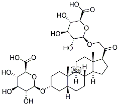 5-BETA-PREGNAN-3-ALPHA, 21-DIOL-20-ONE DIGLUCOSIDURONATE Struktur