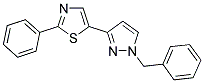 5-(1-BENZYL-1H-PYRAZOL-3-YL)-2-PHENYL-1,3-THIAZOLE Struktur