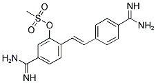 HYDROXYSTILBAMIDINE, METHANESULFONATE Struktur