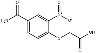 (4-CARBAMOYL-2-NITRO-PHENYLSULFANYL)-ACETIC ACID Struktur