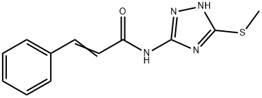 N-(4-METHYLTHIO(3H-2,3,5-TRIAZOLYL))-3-PHENYLPROP-2-ENAMIDE Struktur