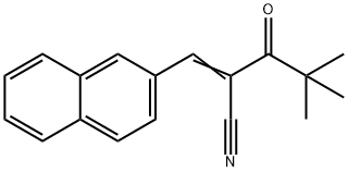 2-(2,2-DIMETHYLPROPANOYL)-3-(2-NAPHTHYL)PROP-2-ENENITRILE Struktur