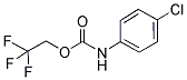 2,2,2-TRIFLUOROETHYL 4-CHLOROPHENYLCARBAMATE Struktur