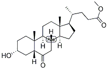 5-BETA-CHOLANIC ACID-3-ALPHA-OL-6-ONE METHYL ESTER Struktur