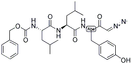 Z-LEU-LEU-TYR-DIAZOMETHYLKETONE Struktur