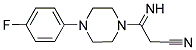 3-[4-(4-FLUOROPHENYL)PIPERAZINO]-3-IMINOPROPANENITRILE Struktur
