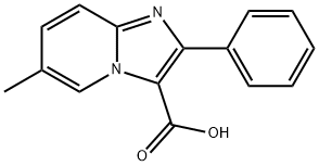 6-METHYL-2-PHENYLIMIDAZO[1,2-A]PYRIDINE-3-CARBOXYLIC ACID Struktur