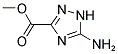 5-AMINO-1H-[1,2,4]-TRIAZOLE-3-CARBOXYLIC ACID METHYL ESTER Struktur