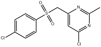 (6-CHLORO-2-METHYL-4-PYRIMIDINYL)METHYL 4-CHLOROPHENYL SULFONE Struktur