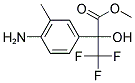 2-(4-AMINO-3-METHYL-PHENYL)-3,3,3-TRIFLUORO-2-HYDROXY-PROPIONIC ACID METHYL ESTER Struktur