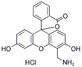 4'-(AMINOMETHYL)FLUORESCEIN, HYDROCHLORIDE Struktur